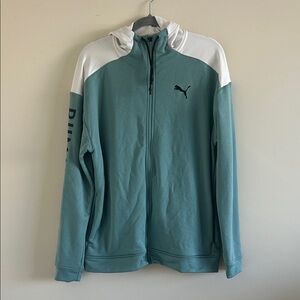 SIZE M | Puma Teal and White Track Jacket